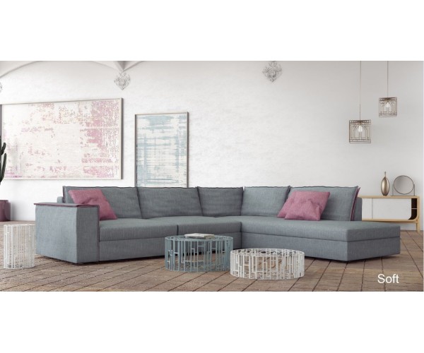 Γωνιακός καναπές  Soft 214