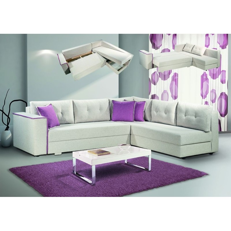 Γωνιακός καναπές Violeta 080 Πτυσσόμενο